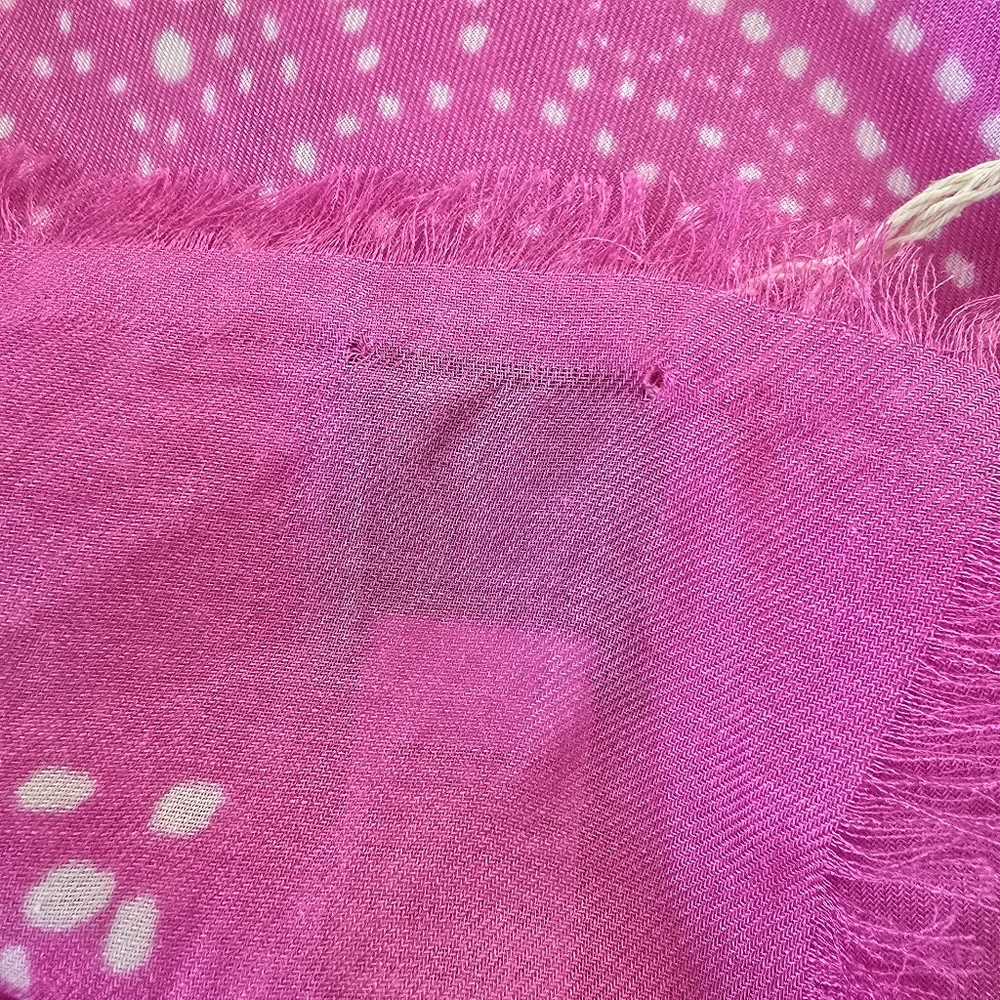Givenchy Logo Print Pink Scarf - Picture 6 of 7